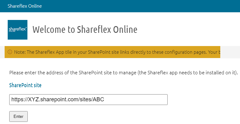 Installing Shareflex on your SharePoint tenant shareflex installation