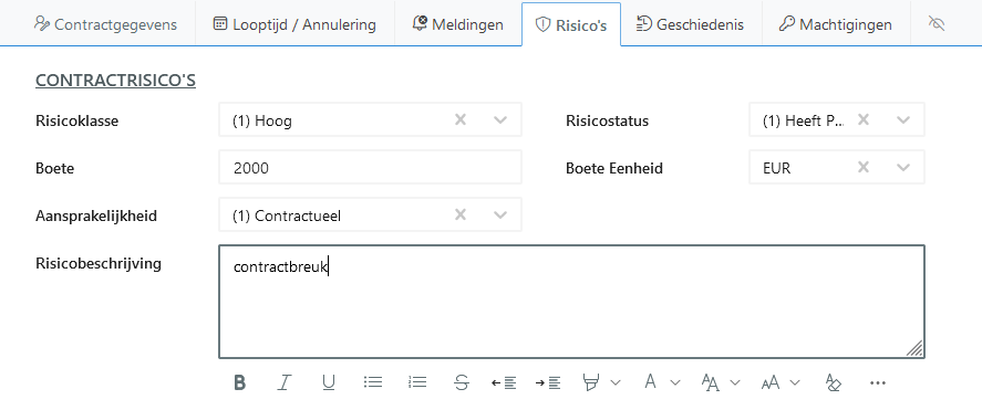 Contractbeheer Software SharePoint risicos