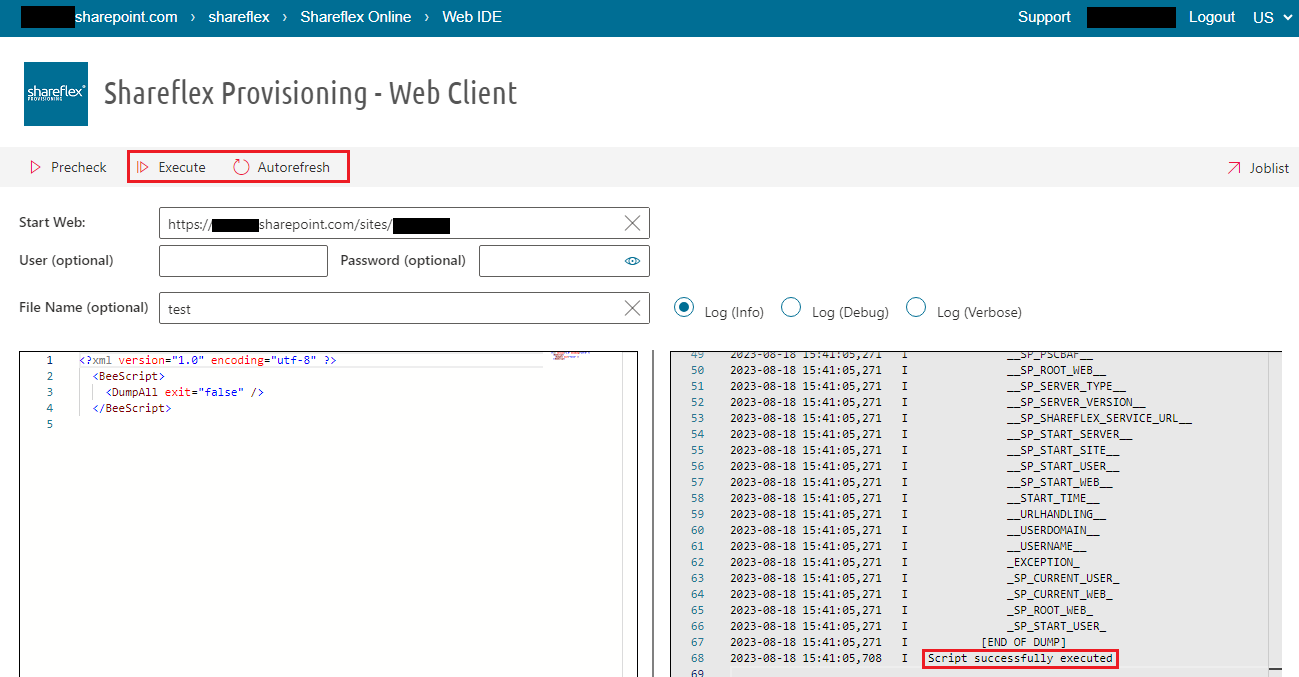 installing shareflex sharepoint online app provisioning client