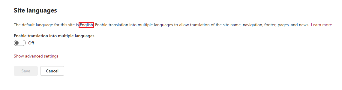 installing shareflex sharepoint online check default site language